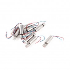Cylindrical 3500RPM 2 Wires Miniature Micro Vibrating Vibration Motor DC3V 10Pcs   